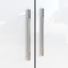 High Gloss 2 Door Mirror Wardrobe Storage Hanging Rail White&Oak Home Furniture