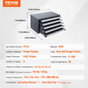 VEVOR Drill Bit Dispenser Organizer Cabinet Five-Drawer for #1 to #60 Stackable