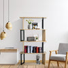 4 Tier Bookshelf Industrial Storage Rack Home Office Display Rack Freestanding