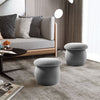 Round Soft Stool Mushroom Vanity Pouffe Chair Sofa Armchair Footstool Footrest