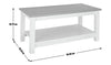 Winchester Coffee Table Green Elegant Centerpiece for Living Room