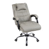 Luxury Office Chair Desk Chair with Pillow PU Leather Padded Arms Swivel Chair