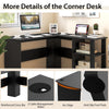 L-Shaped Corner Computer Desk PC Table Writing Desk Workstation Home Office
