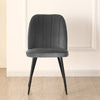 Set of 2,4,6 Velvet Suede Dining Chairs Upholstered seat Ergnomic with Metal Leg