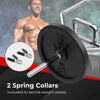 Heavy Duty Hex Barbell Trap Bar w/ Flat or Raised Knurled Handles-Silver