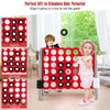 Giant 4 in a Row Game Jumbo Connect 4 Games w/42 Rings Basketball Hoop-Grey