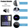 46L Drinks Cooler Fridge Glass Door Compact Counter Top Beer Wine Chiller