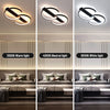 LED Ceiling Light Black Ceiling Lamp 38W Dimmable 3000K-6500K Living Room Fnpvad