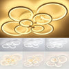 LED Ceiling Light 3/5/6/8 Rings Chandelier Lamp Living Room Bedroom Pendant Lamp