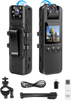 SPIKECAM 64GB Body Camera with Audio Video Night Vision SOS, 6H 1080P Wearable