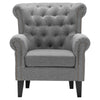 Classical Luxury Tufted Chesterfield Chair Wing Back Fireside Armchair Club Sofa