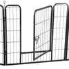 Pet Dog Pen 6 Panel Foldable Cat Puppy Playpen Indoor/Outdoor Enclosure Run Cage