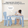 Kids Play Table and Chair Set Children Multi Activity Desk Chair Furniture Blue
