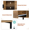 Wooden Sideboard with 2 Doors and 3 Drawers Buffet Storage Cabinet Cupboard