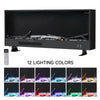 46'' Insert/ Wall Mount LED Fireplace Electric Inset Fire Media W/ Standing Feet