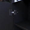 Modern TV Stand White/Black TV LED Entertainment High Gloss Doors Unit Cabinet