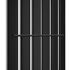 Black Horizontal Radiator 600x1428 Single Flat Panel Central Heating Modern Rads