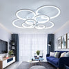 LED Ceiling Light 3/5/6/8 Rings Chandelier Lamp Living Room Bedroom Pendant Lamp