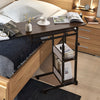 Heights Adjustable Mobile Over Bed Tray Table Laptop Stand Writing Desk w/ Shelf