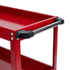 Heavy Duty Metal 3 Tray Tool Storage Cart Workshop Garage Mobile Tool Trolley UK