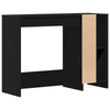 Black Oak Desk - 102.5x35x75 cm Made from Engineered Wood