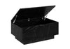 Black Marble Coffee Table Black Marble Effect Lift Top 90 x 60 cm