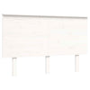 Bed Frame with Headboard White 120x200 Solid Wood F9G7