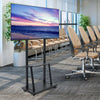 Heavy Duty Mobile TV Floor Stand Cart with Shelf Mount for 32"-80" LED LCD