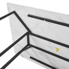 White Dining Table With Black Metal Legs Dining Room Furniture Rectangle Table