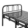 3FT Single Folding Bed Steel Bedstead Portable Metal Platform Student Guest Bed