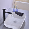 Bathroom Brass Basin Mixer Taps Deck Mounted Hot&Cold Sink Faucet Matte Black,UK