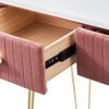 Dressing Table with Mirror 3 Drawers Stool Makeup Vanity Desk Bedroom Furniture