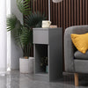 Slim Tall Bedside Table Cabinet with Drawer & Storage Space for Bedroom