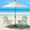 Portable Sand Chairs 2-Pack Beach Chairs with Towel Bars-Green