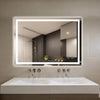 Illuminated Bathroom Mirror with LED Lights Wall Mounted Demister Touch Sensor