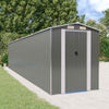 Garden Shed Light Grey 192x938x223 cm Galvanised Steel NEW