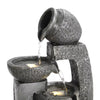 Solar Powered Water Feature Outdoor Fountain Garden Ornament LED Statue Lights