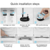 Toilet Seat Universal Soft Close Heavy Duty Bathroom Toilet Lid Cover w/ Fitting