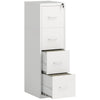 4 Drawer Filing Cabinet Steel File Cabinet for A4 Letter Size White
