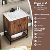 Chic Bathroom Vanity Unit Under Sink Bathroom Storage Cabinet Coffee