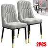 🔥 Faux Leather Upholstered Dining Chairs Set of 2 Thick Seat High Back Chair UK