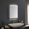 Horizontal LED Bathroom Mirror Cabinet Wall Demister Pad, Sensor, Shaver Socket