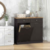 Trash Bin Cabinet Standing Recycling Trash Cabinet 70L Hidden Garbage Holder