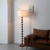 Wooden Bobbin Floor Lamp Base Living Room Free Standing Light LivingRoom Bedroom