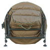 Moon Chair Folding Wide Round Fishing Chair Padded Adjustable Legs Dark Green