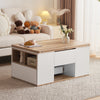 Lift Top Coffee Table With 2 Drawers Storage End Table Tea Table for Living Room