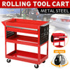 3 Tier Rolling Tool Cart Heavy Duty Utility Cart Tool Service Storage Trolley UK