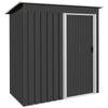 Garden Storage Shed 5 x 3ft With Sloped Roof Sliding Door Tool Organizer NEW UK
