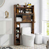 Over The Toilet Storage Cabinet Bathroom Organizer Toilet Rack-Coffee