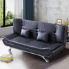 Modern 3 Seater Recliner Sofa Double Sleeper Bed PU Leather Couch Sofabed Settee